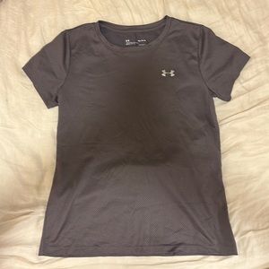 Under Armour Dark Purple Slim Fit Workout Tee - Size M